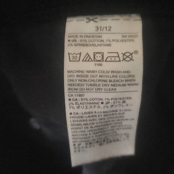 Banana Republic Women's Black Women's Mid Rise Skinny Fit Jeans - Size 31/12 - Picture 7 of 10